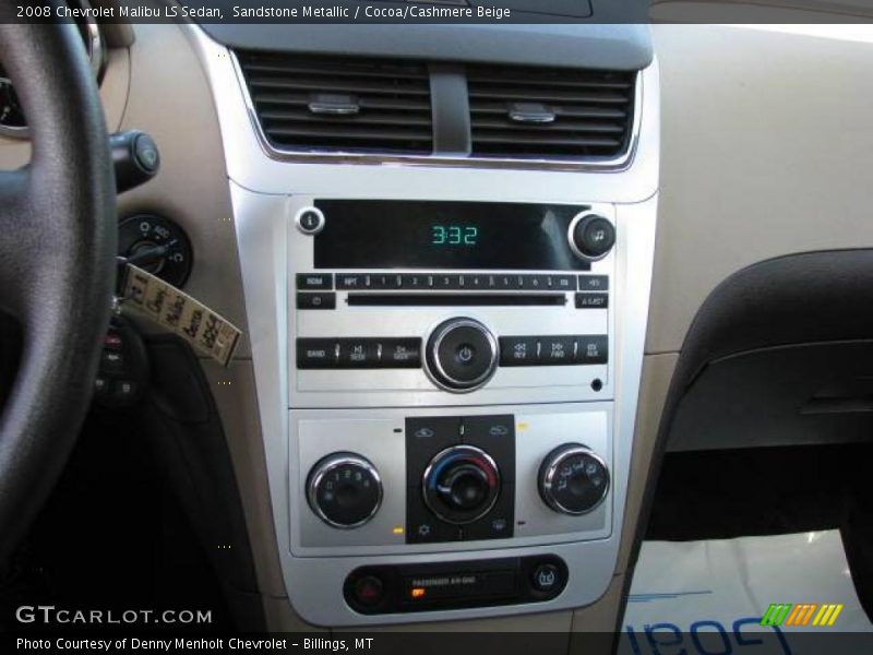 Sandstone Metallic / Cocoa/Cashmere Beige 2008 Chevrolet Malibu LS Sedan