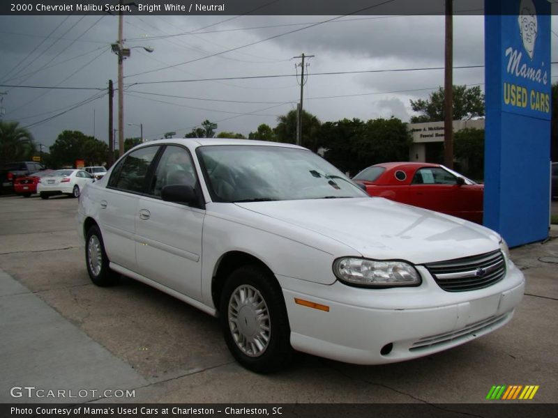 Bright White / Neutral 2000 Chevrolet Malibu Sedan