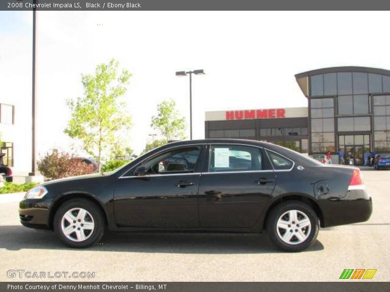 Black / Ebony Black 2008 Chevrolet Impala LS
