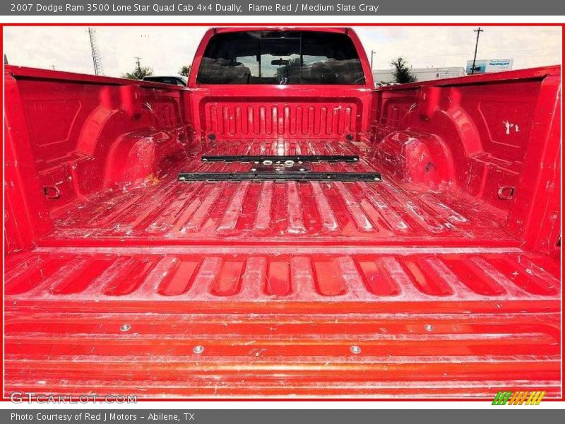 Flame Red / Medium Slate Gray 2007 Dodge Ram 3500 Lone Star Quad Cab 4x4 Dually