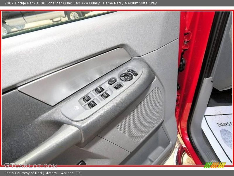 Flame Red / Medium Slate Gray 2007 Dodge Ram 3500 Lone Star Quad Cab 4x4 Dually