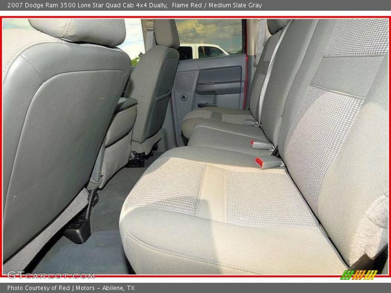 Flame Red / Medium Slate Gray 2007 Dodge Ram 3500 Lone Star Quad Cab 4x4 Dually