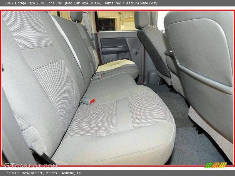 Flame Red / Medium Slate Gray 2007 Dodge Ram 3500 Lone Star Quad Cab 4x4 Dually