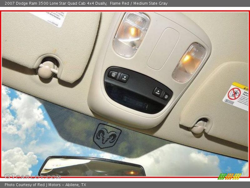 Flame Red / Medium Slate Gray 2007 Dodge Ram 3500 Lone Star Quad Cab 4x4 Dually