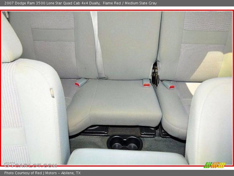 Flame Red / Medium Slate Gray 2007 Dodge Ram 3500 Lone Star Quad Cab 4x4 Dually