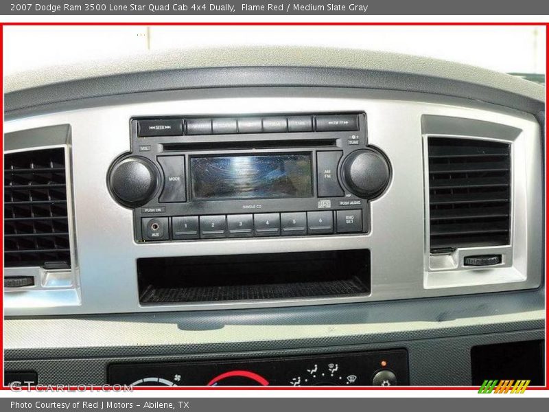 Flame Red / Medium Slate Gray 2007 Dodge Ram 3500 Lone Star Quad Cab 4x4 Dually