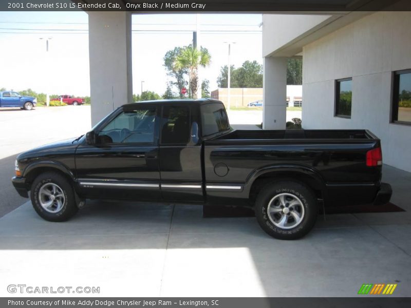 Onyx Black / Medium Gray 2001 Chevrolet S10 LS Extended Cab