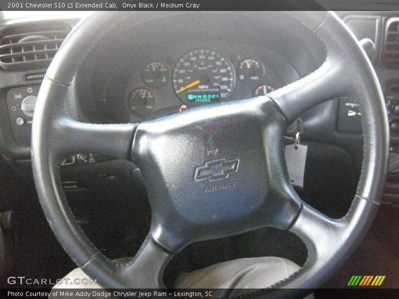 Onyx Black / Medium Gray 2001 Chevrolet S10 LS Extended Cab
