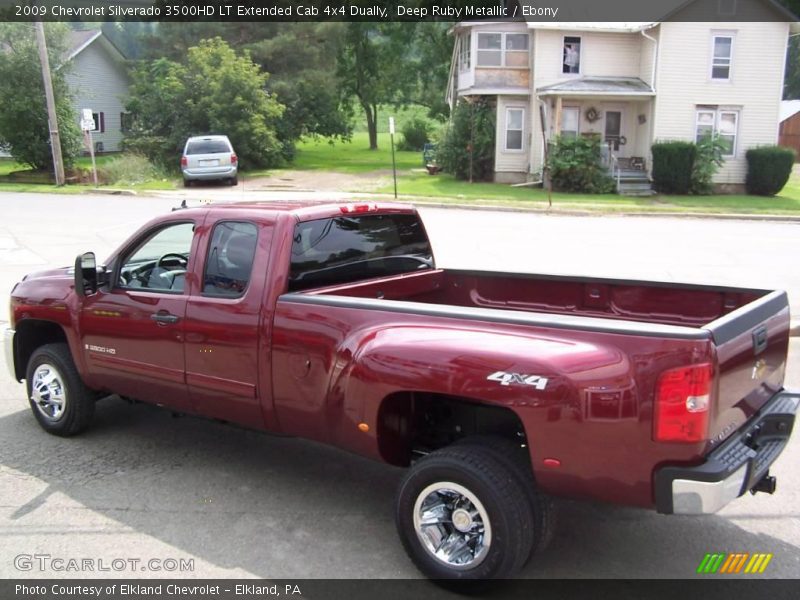 Deep Ruby Metallic / Ebony 2009 Chevrolet Silverado 3500HD LT Extended Cab 4x4 Dually