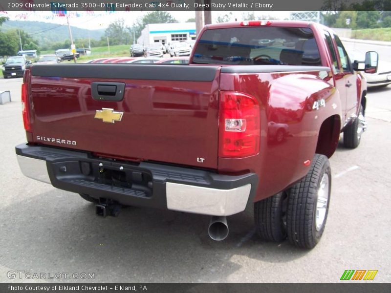 Deep Ruby Metallic / Ebony 2009 Chevrolet Silverado 3500HD LT Extended Cab 4x4 Dually