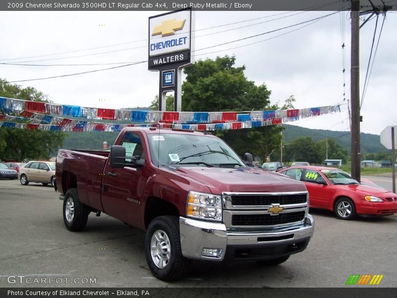 Deep Ruby Metallic / Ebony 2009 Chevrolet Silverado 3500HD LT Regular Cab 4x4