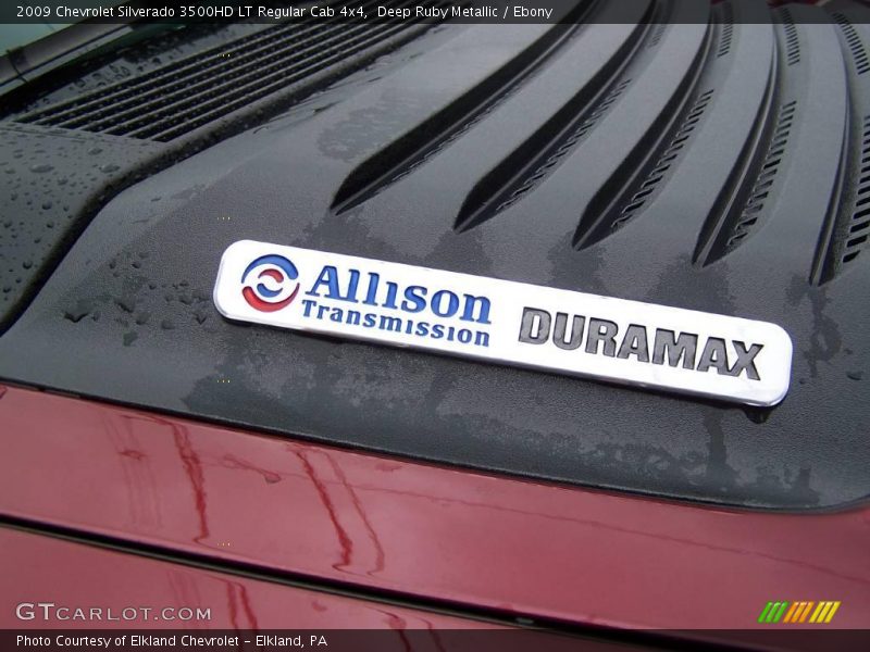 Deep Ruby Metallic / Ebony 2009 Chevrolet Silverado 3500HD LT Regular Cab 4x4