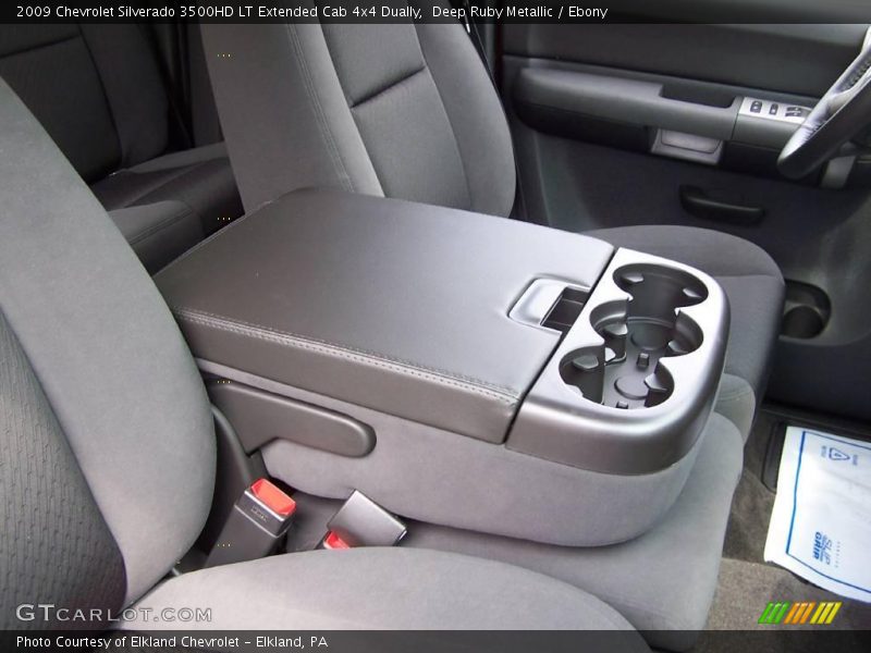 Deep Ruby Metallic / Ebony 2009 Chevrolet Silverado 3500HD LT Extended Cab 4x4 Dually