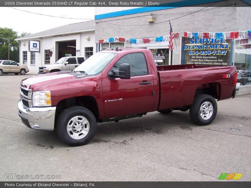 Deep Ruby Metallic / Ebony 2009 Chevrolet Silverado 3500HD LT Regular Cab 4x4