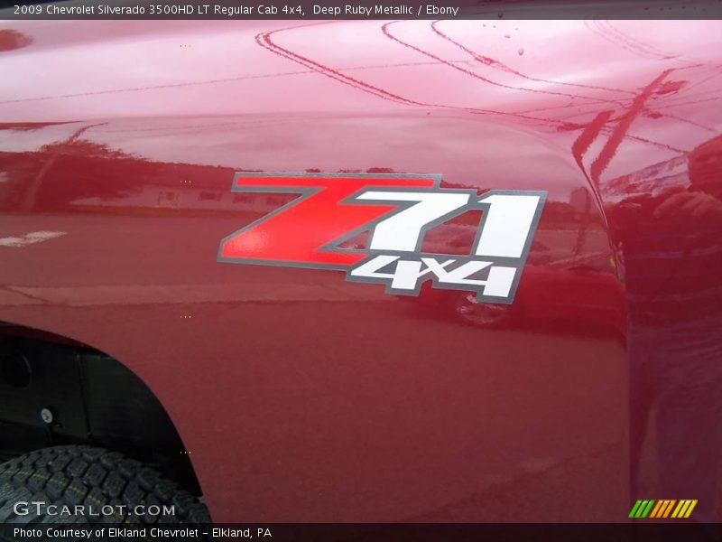 Deep Ruby Metallic / Ebony 2009 Chevrolet Silverado 3500HD LT Regular Cab 4x4