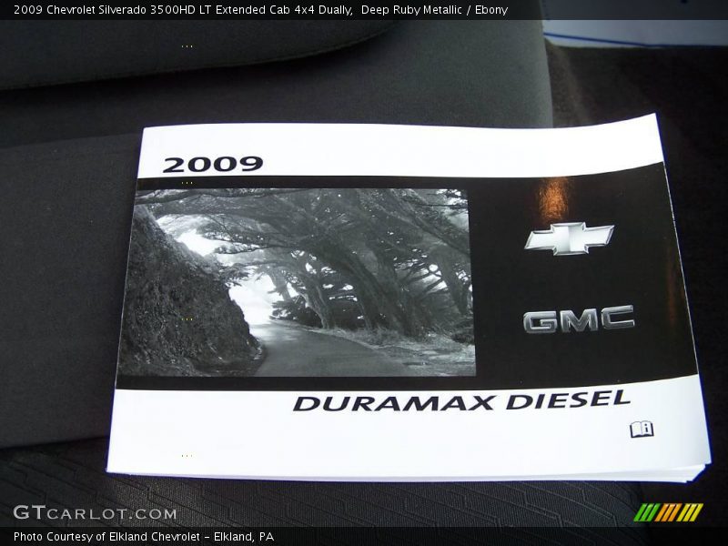 Deep Ruby Metallic / Ebony 2009 Chevrolet Silverado 3500HD LT Extended Cab 4x4 Dually