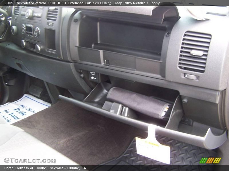 Deep Ruby Metallic / Ebony 2009 Chevrolet Silverado 3500HD LT Extended Cab 4x4 Dually