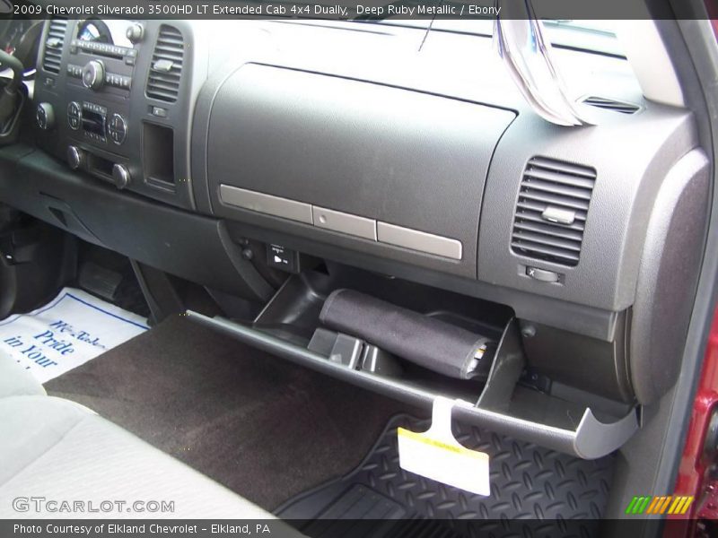 Deep Ruby Metallic / Ebony 2009 Chevrolet Silverado 3500HD LT Extended Cab 4x4 Dually