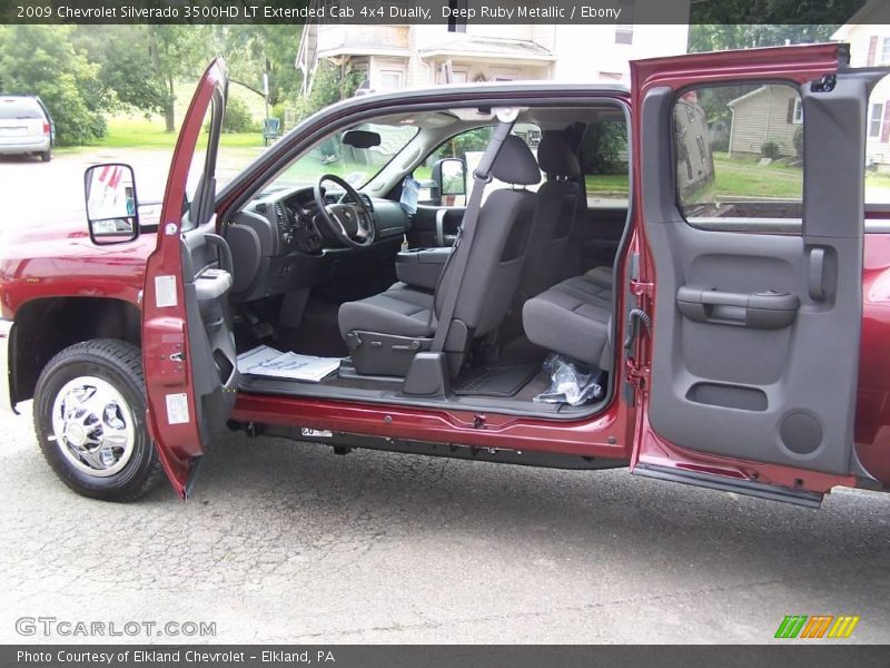 Deep Ruby Metallic / Ebony 2009 Chevrolet Silverado 3500HD LT Extended Cab 4x4 Dually