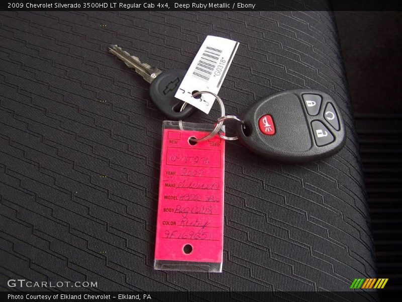 Deep Ruby Metallic / Ebony 2009 Chevrolet Silverado 3500HD LT Regular Cab 4x4