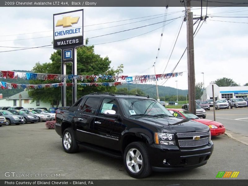 Black / Ebony 2009 Chevrolet Avalanche LTZ 4x4