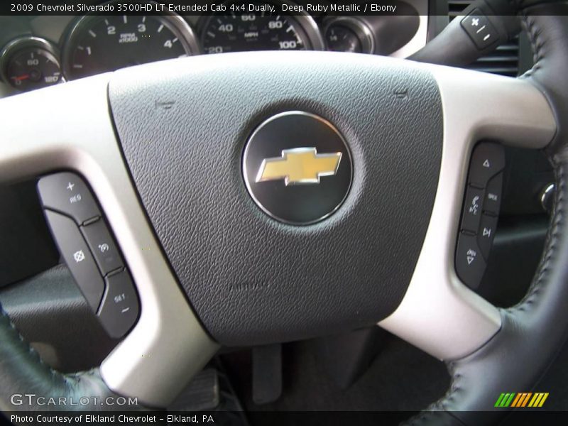 Deep Ruby Metallic / Ebony 2009 Chevrolet Silverado 3500HD LT Extended Cab 4x4 Dually