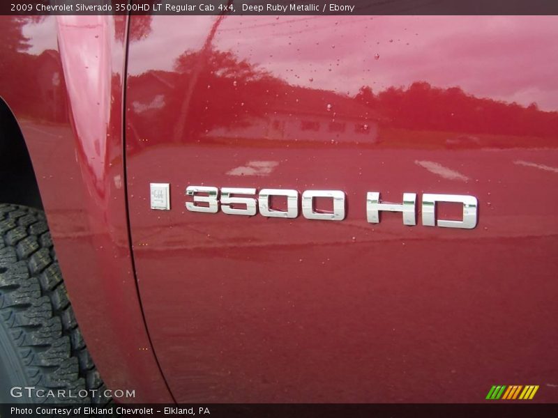 Deep Ruby Metallic / Ebony 2009 Chevrolet Silverado 3500HD LT Regular Cab 4x4