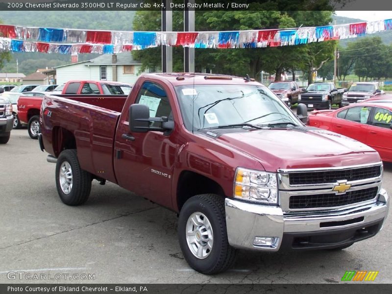 Deep Ruby Metallic / Ebony 2009 Chevrolet Silverado 3500HD LT Regular Cab 4x4