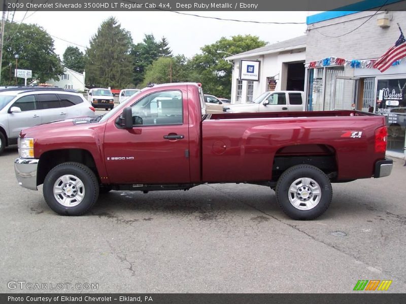 Deep Ruby Metallic / Ebony 2009 Chevrolet Silverado 3500HD LT Regular Cab 4x4