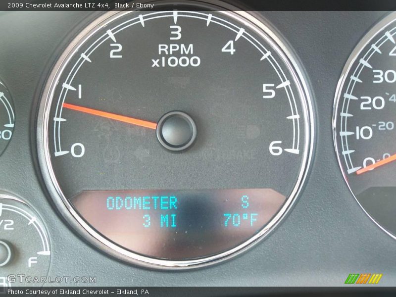 Black / Ebony 2009 Chevrolet Avalanche LTZ 4x4
