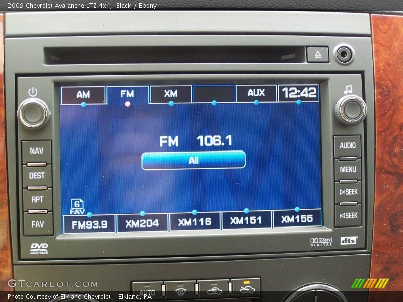 Black / Ebony 2009 Chevrolet Avalanche LTZ 4x4