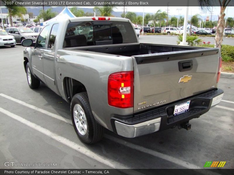 Graystone Metallic / Ebony Black 2007 Chevrolet Silverado 1500 LTZ Extended Cab