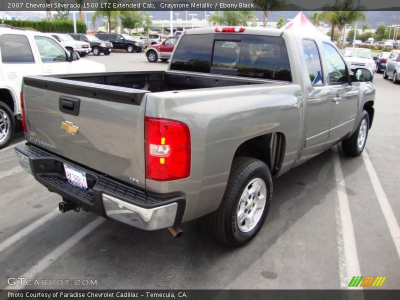Graystone Metallic / Ebony Black 2007 Chevrolet Silverado 1500 LTZ Extended Cab