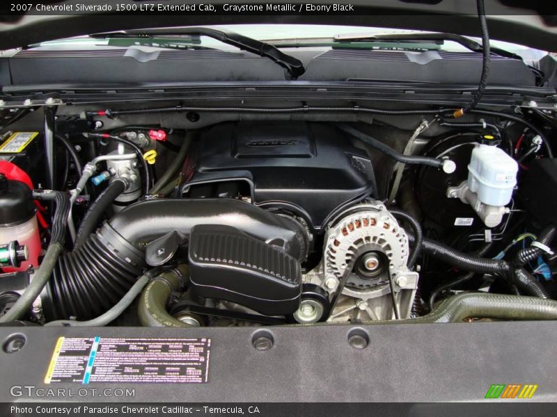 Graystone Metallic / Ebony Black 2007 Chevrolet Silverado 1500 LTZ Extended Cab
