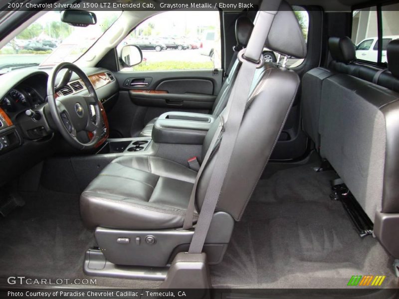 Graystone Metallic / Ebony Black 2007 Chevrolet Silverado 1500 LTZ Extended Cab
