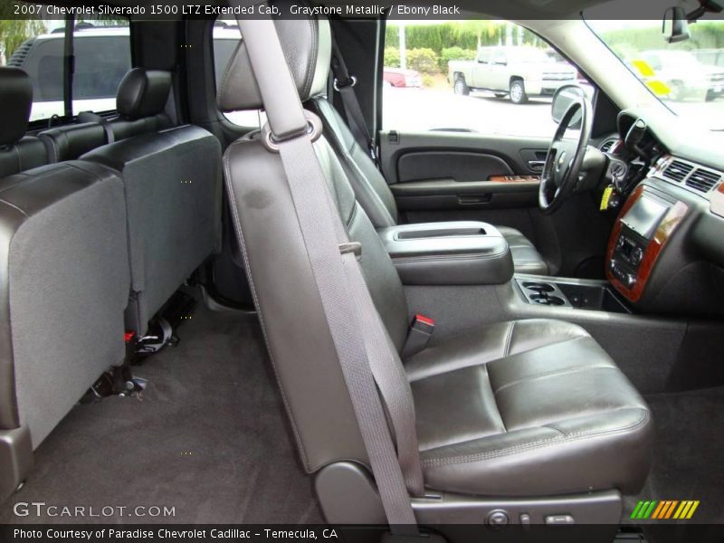 Graystone Metallic / Ebony Black 2007 Chevrolet Silverado 1500 LTZ Extended Cab