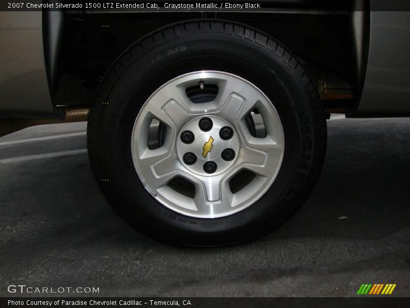 Graystone Metallic / Ebony Black 2007 Chevrolet Silverado 1500 LTZ Extended Cab