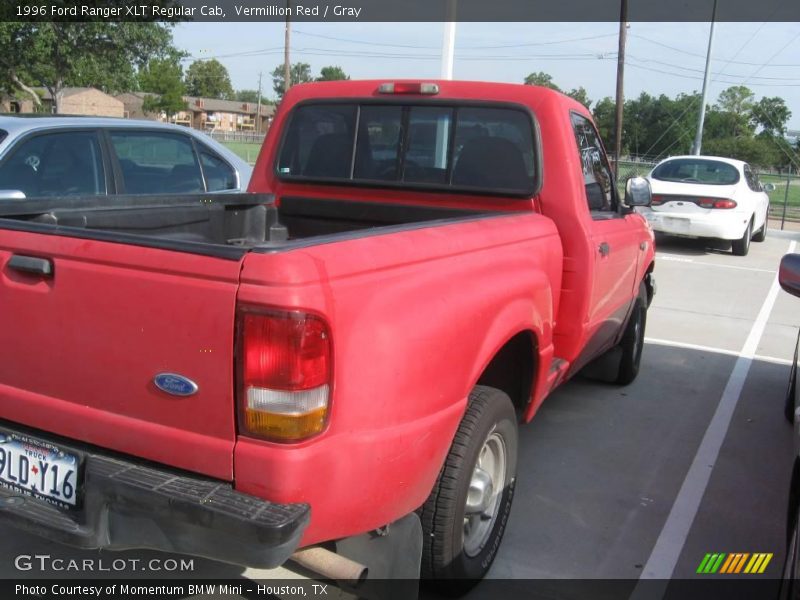 Vermillion Red / Gray 1996 Ford Ranger XLT Regular Cab