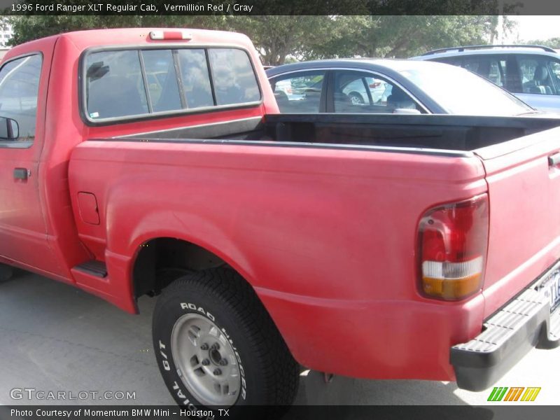 Vermillion Red / Gray 1996 Ford Ranger XLT Regular Cab
