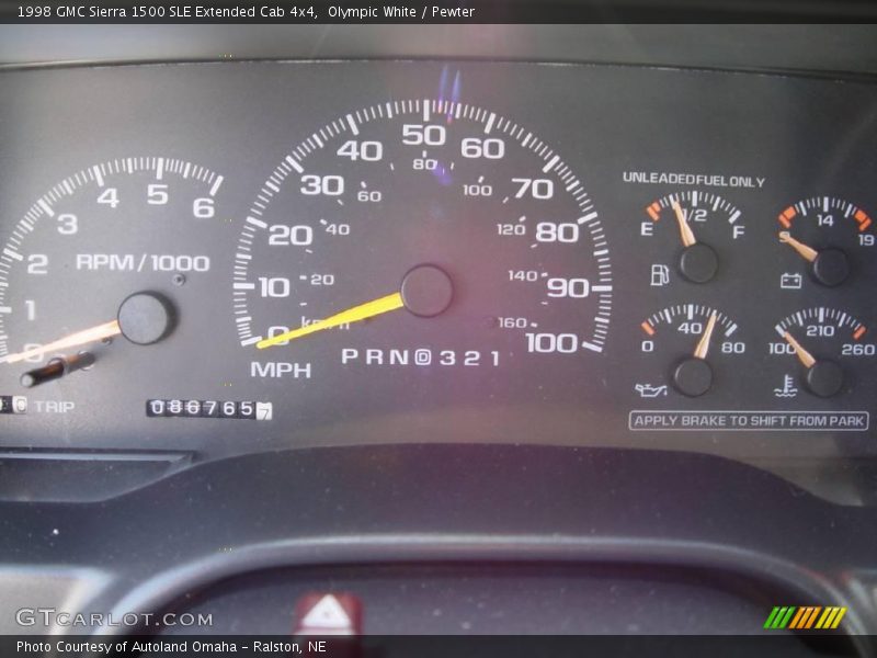 Olympic White / Pewter 1998 GMC Sierra 1500 SLE Extended Cab 4x4