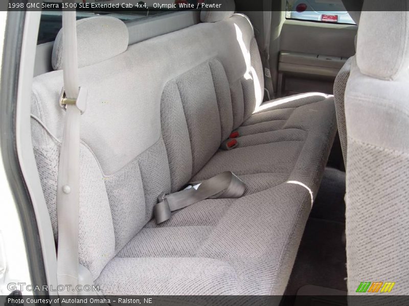Olympic White / Pewter 1998 GMC Sierra 1500 SLE Extended Cab 4x4