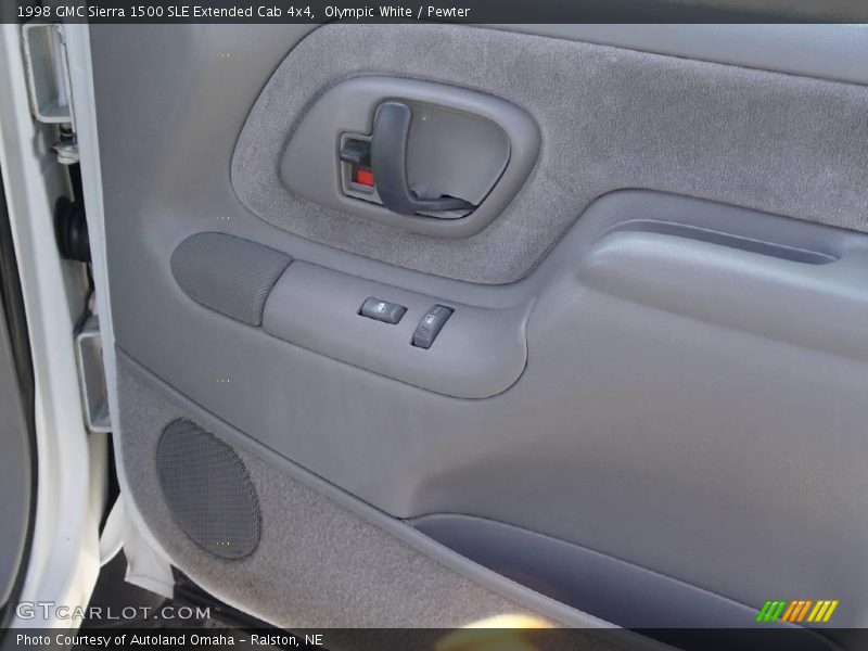 Olympic White / Pewter 1998 GMC Sierra 1500 SLE Extended Cab 4x4