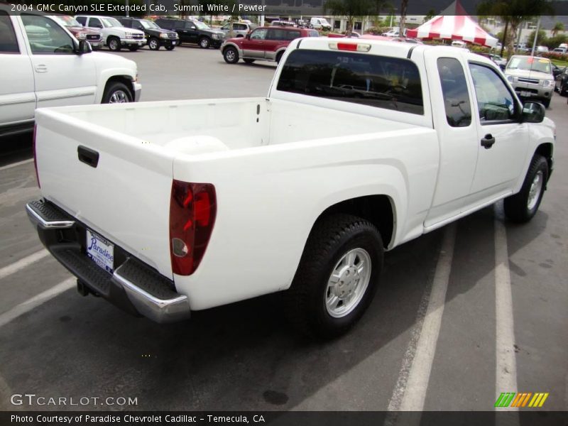 Summit White / Pewter 2004 GMC Canyon SLE Extended Cab