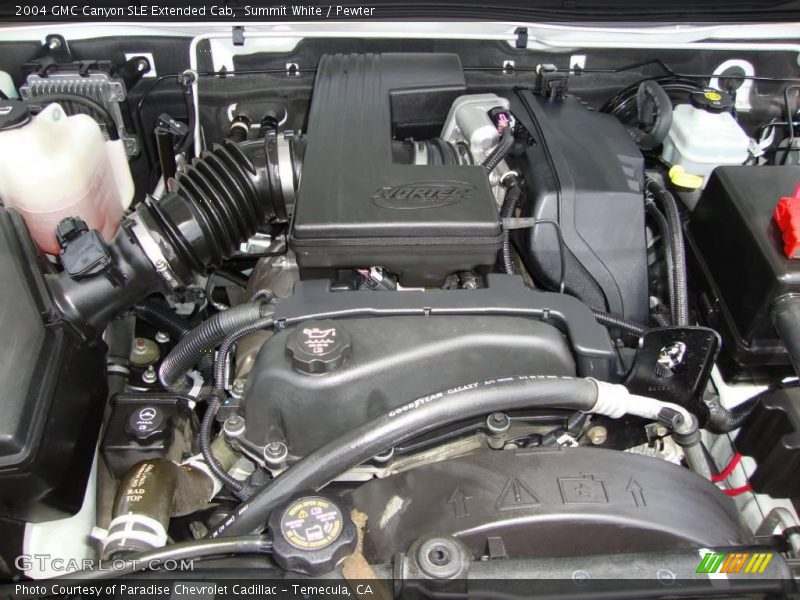 Summit White / Pewter 2004 GMC Canyon SLE Extended Cab