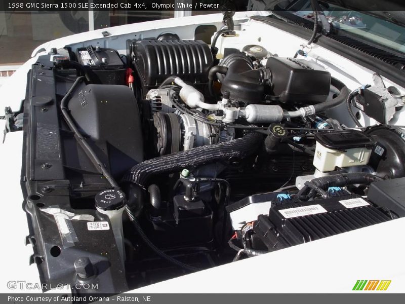 Olympic White / Pewter 1998 GMC Sierra 1500 SLE Extended Cab 4x4