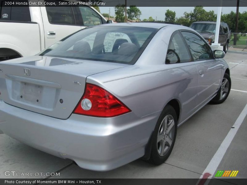 Satin Silver Metallic / Gray 2004 Honda Civic EX Coupe