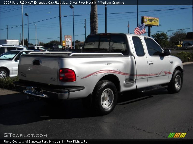 Silver Frost Metallic / Medium Graphite 1997 Ford F150 XLT Extended Cab Flareside