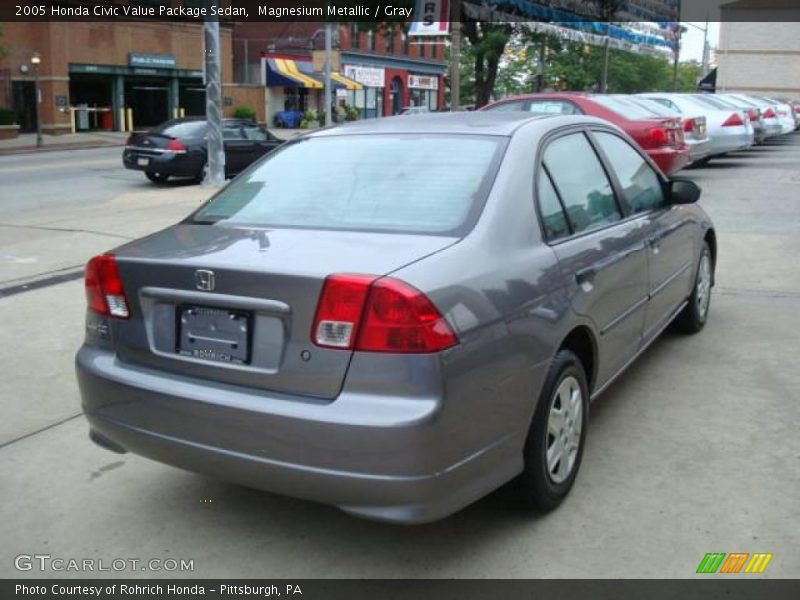 Magnesium Metallic / Gray 2005 Honda Civic Value Package Sedan