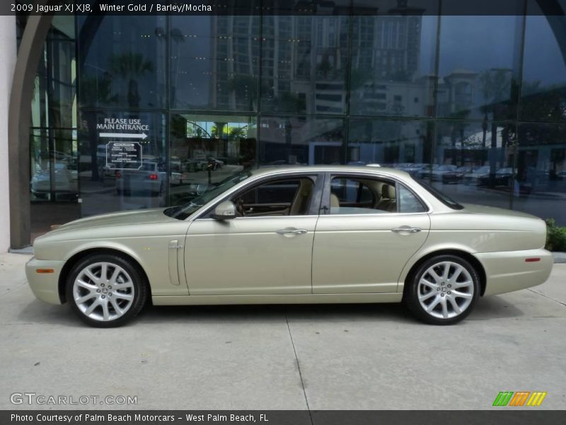 Winter Gold / Barley/Mocha 2009 Jaguar XJ XJ8