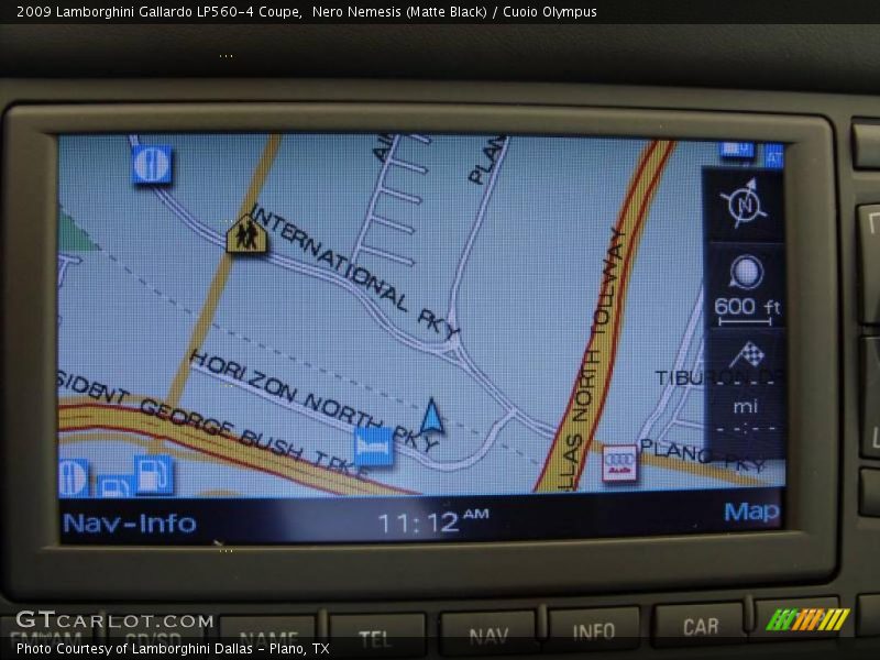 Navigation of 2009 Gallardo LP560-4 Coupe